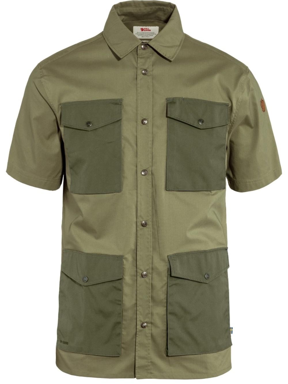 FJALLRAVEN RAVEN SHIRT SS MEN'S SIZE SMALL Gorpcore outdoor shirt